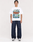 Mockup Boxy Heavyweight Tee White male full-body 36