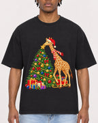 Mockup Boxy Heavyweight Tee Black male close-up 05