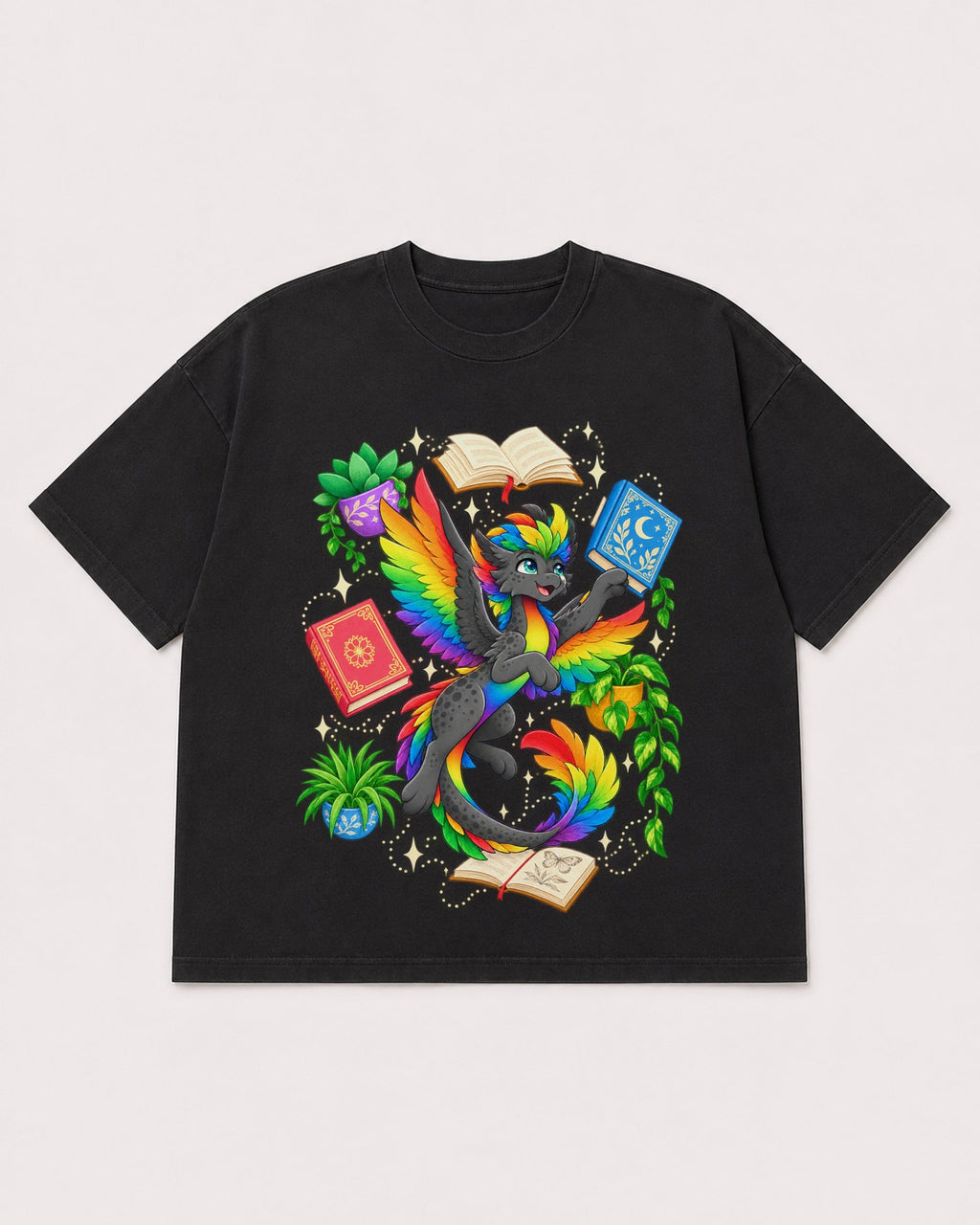 Mockup Boxy Heavyweight Tee Black product