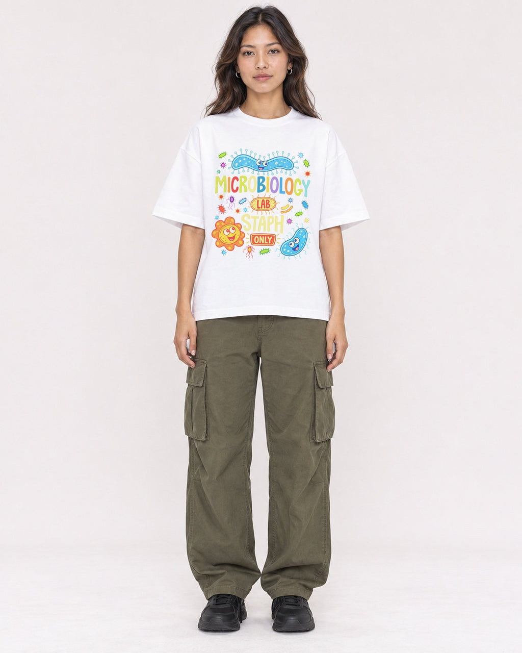 Mockup Boxy Heavyweight Tee White female full-body 02