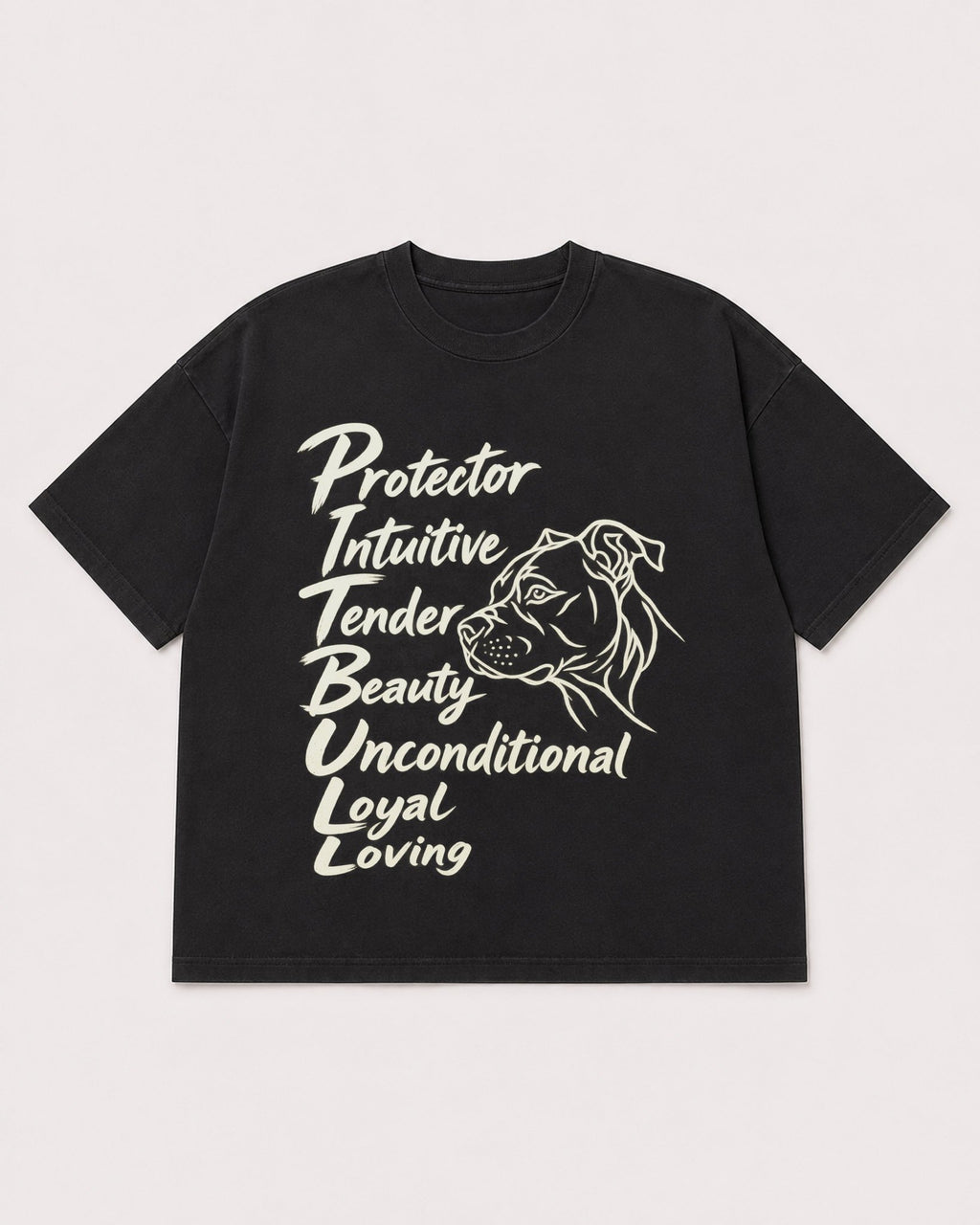 Mockup Boxy Heavyweight Tee Black product