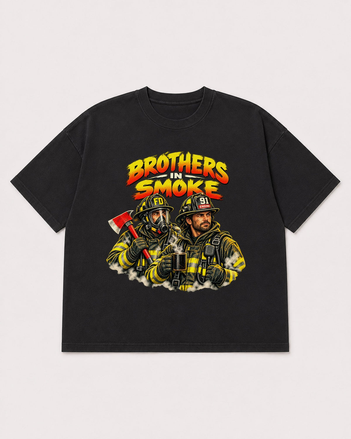 Mockup Boxy Heavyweight Tee Black product