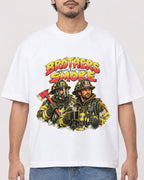 Mockup Boxy Heavyweight Tee White male close-up 02
