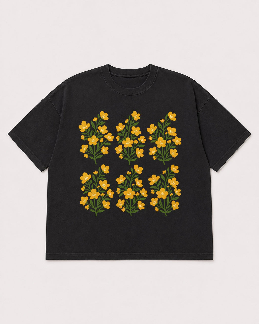 Mockup Boxy Heavyweight Tee Black product