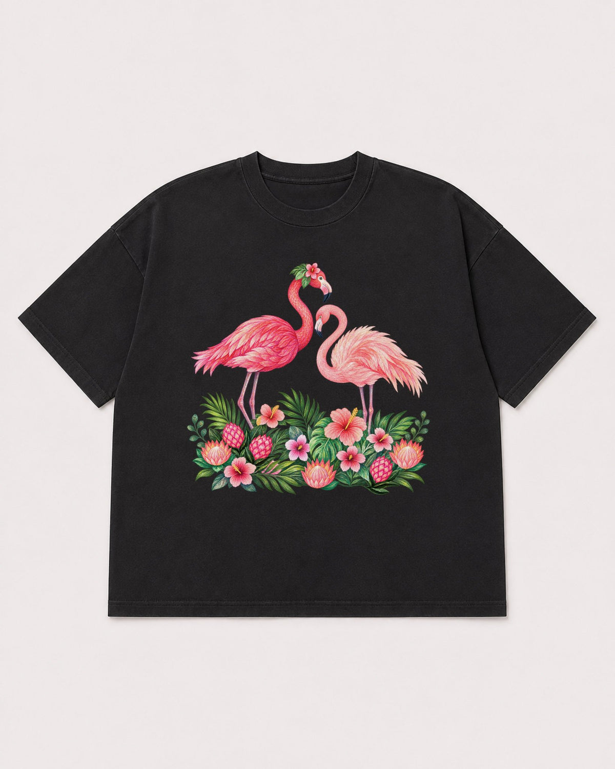 Mockup Boxy Heavyweight Tee Black product