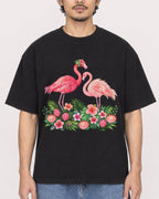 Mockup Boxy Heavyweight Tee Black male close-up 02