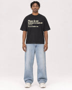 Mockup Boxy Heavyweight Tee Black male full-body 05