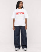 Mockup Boxy Heavyweight Tee White female full-body 04