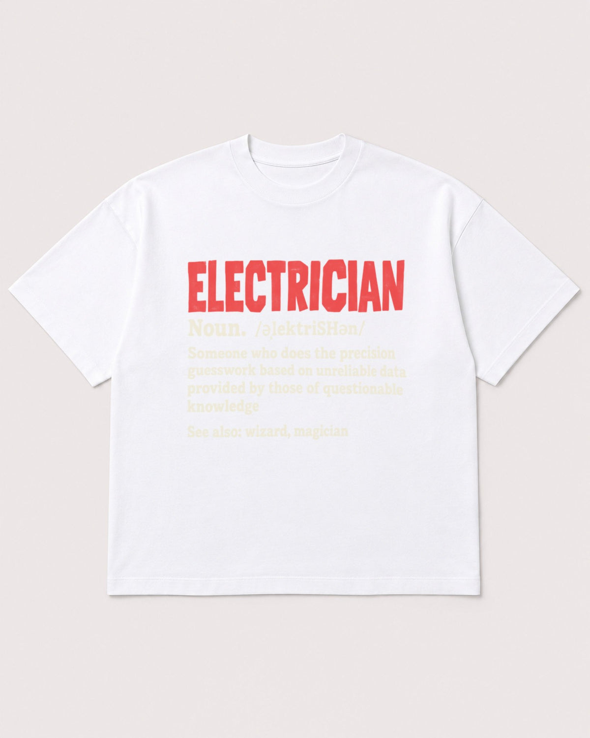 Mockup Boxy Heavyweight Tee White product