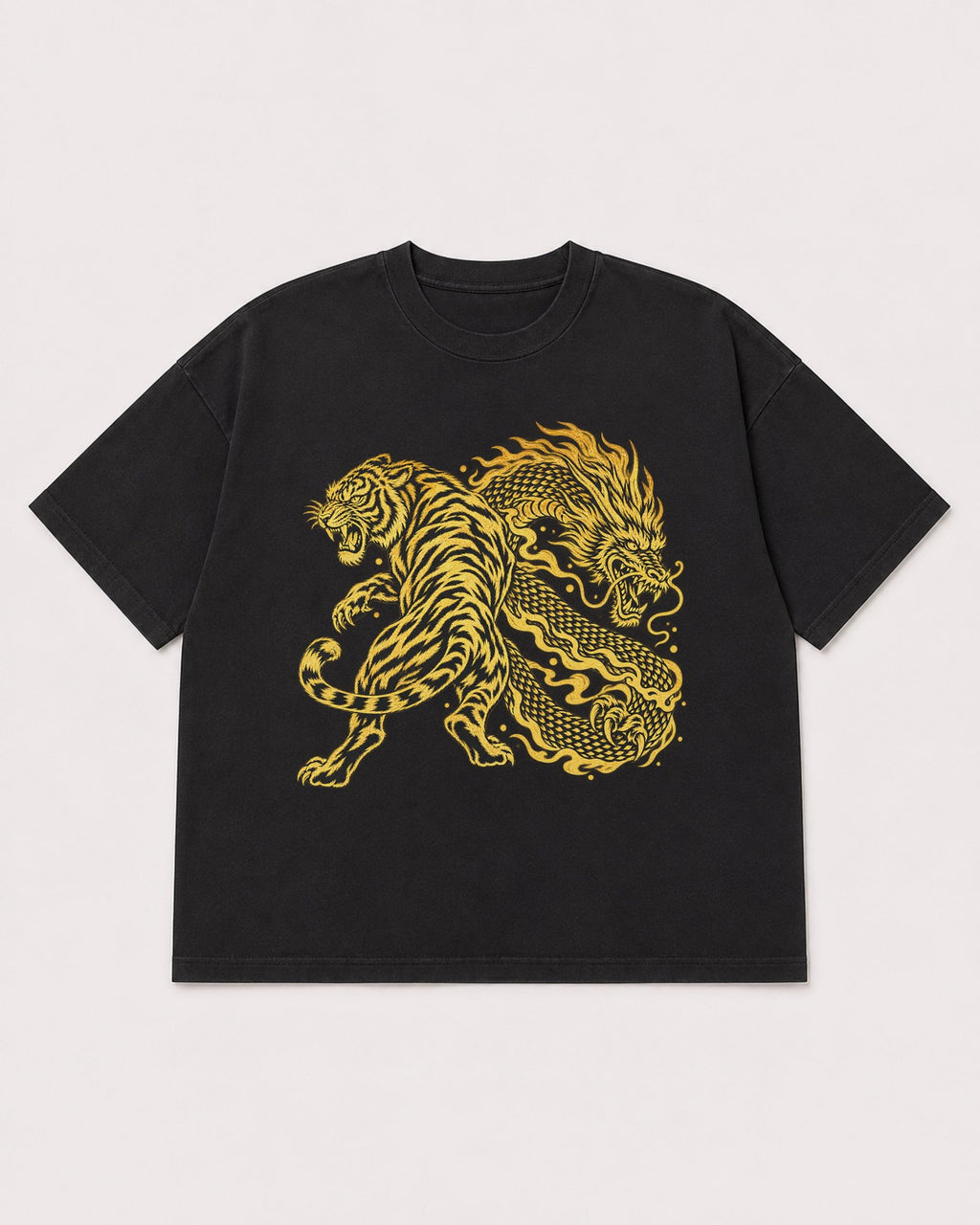 Mockup Boxy Heavyweight Tee Black product