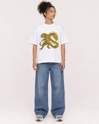 Mockup Boxy Heavyweight Tee White female full-body 20