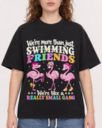 Mockup Boxy Heavyweight Tee Black female close-up 09