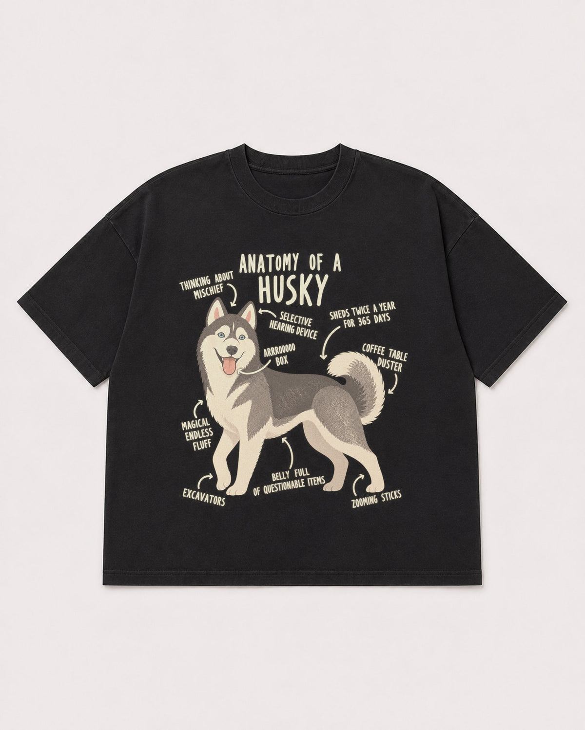 Mockup Boxy Heavyweight Tee Black product