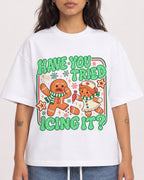 Mockup Boxy Heavyweight Tee White female close-up 06