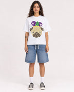 Mockup Boxy Heavyweight Tee White female full-body 06