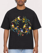 Mockup Boxy Heavyweight Tee Black male close-up 05