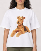 Mockup Boxy Heavyweight Tee White female close-up 07