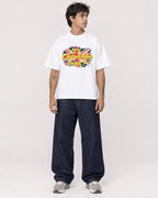 Mockup Boxy Heavyweight Tee White male full-body 06