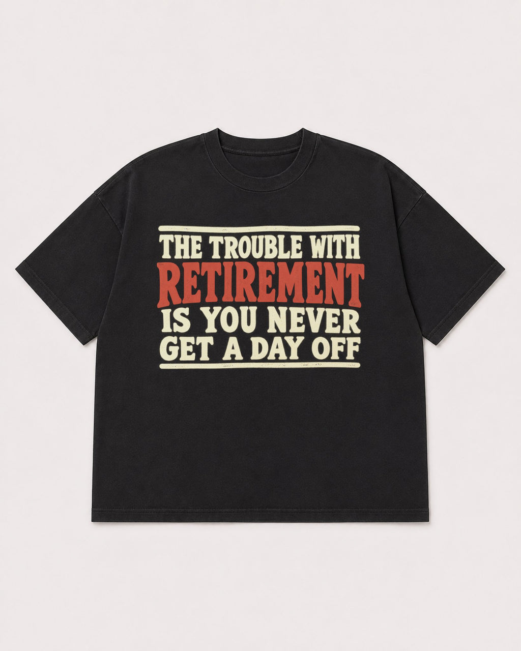 Mockup Boxy Heavyweight Tee Black product