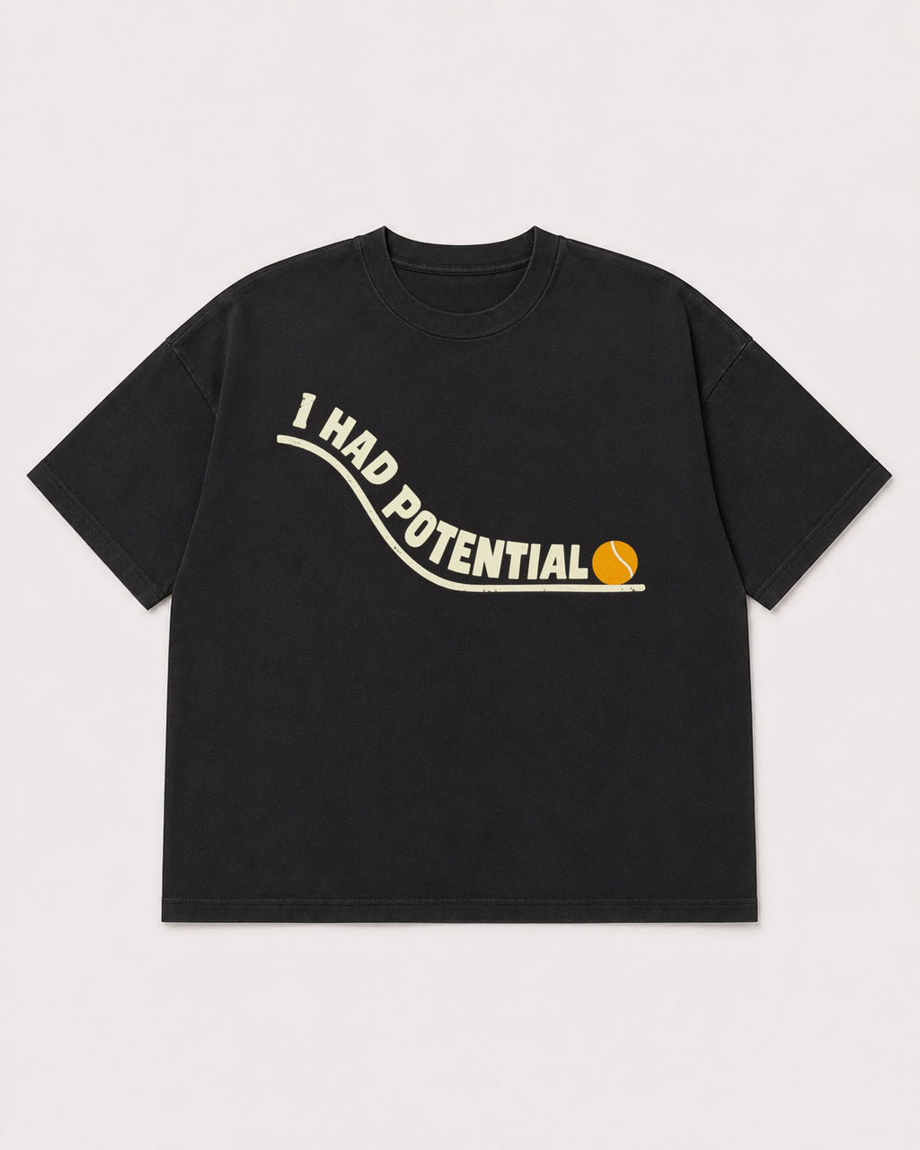 Mockup Boxy Heavyweight Tee Black product