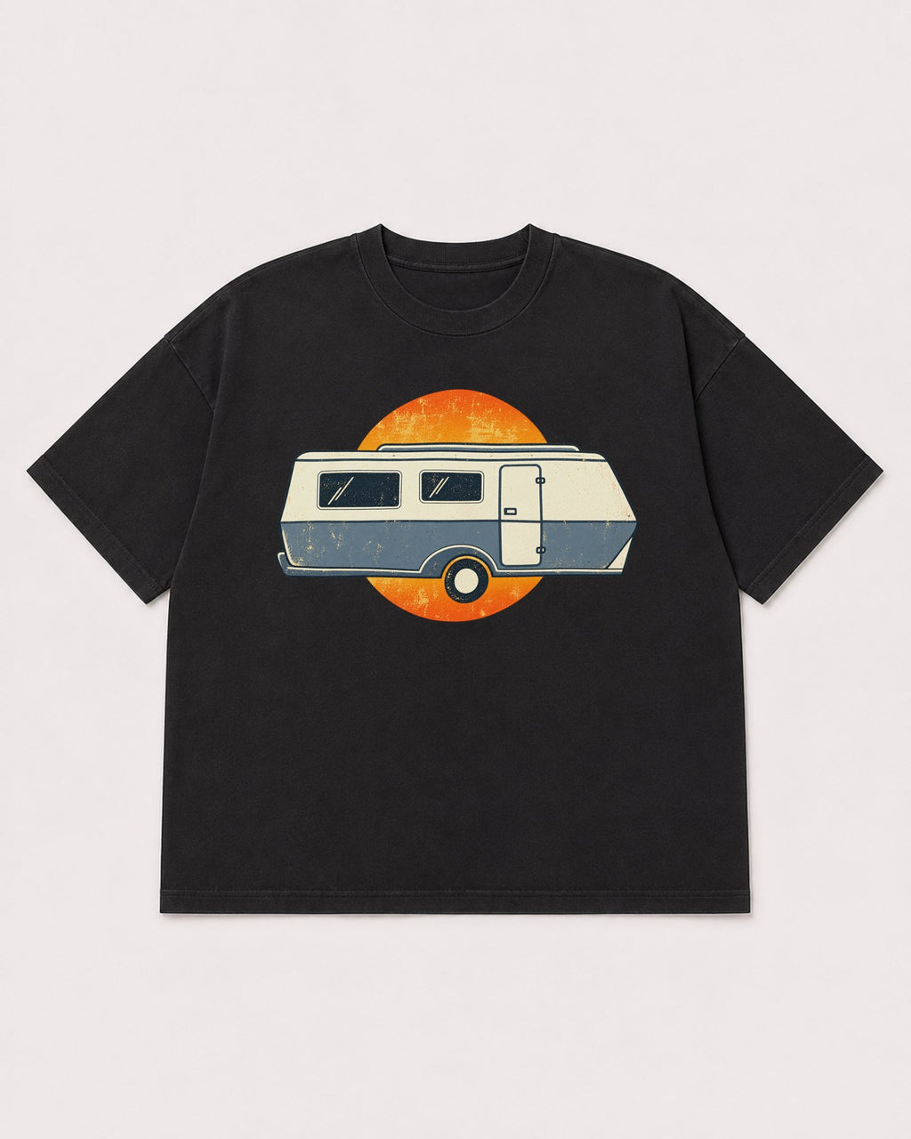 Mockup Boxy Heavyweight Tee Black product