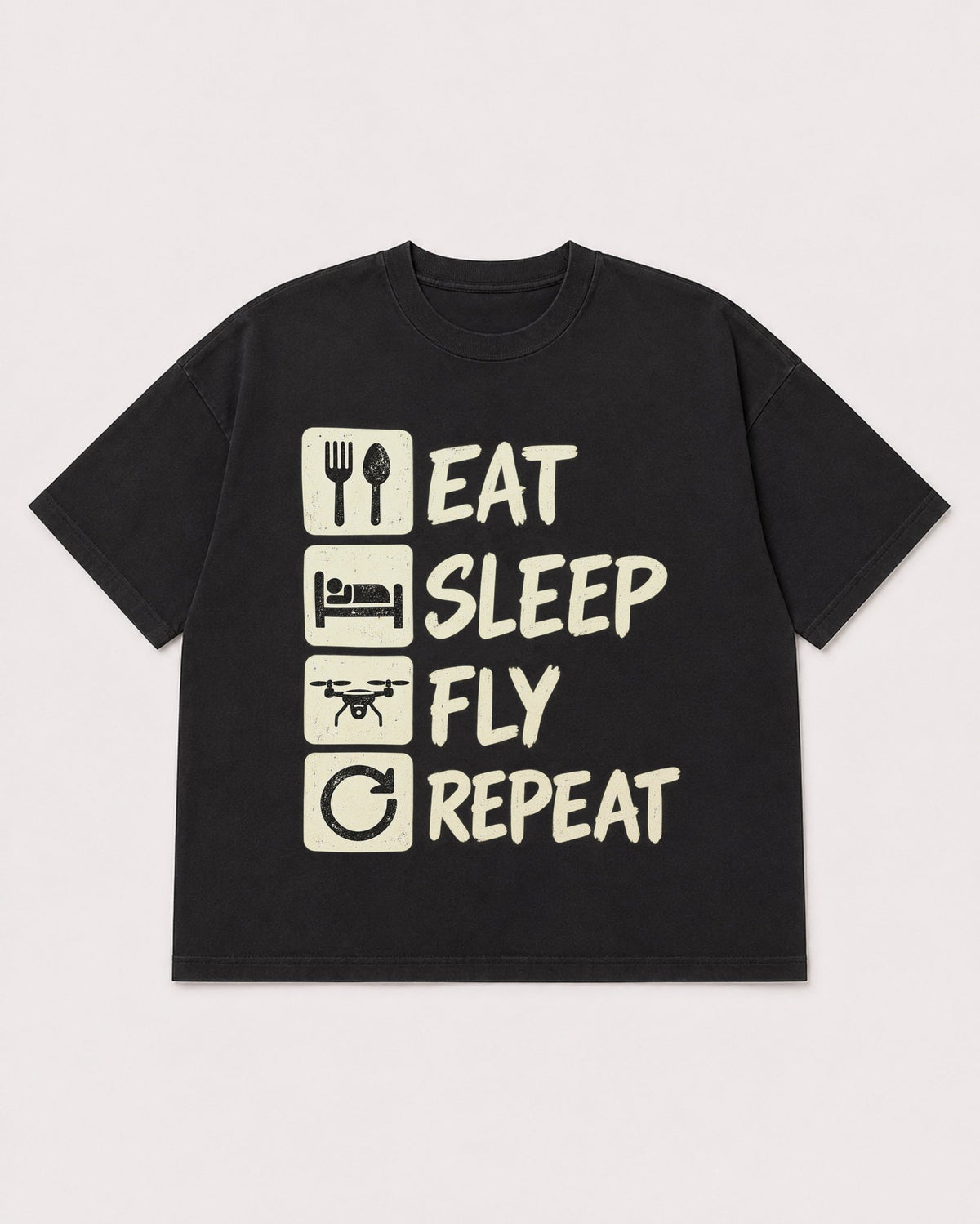 Mockup Boxy Heavyweight Tee Black product