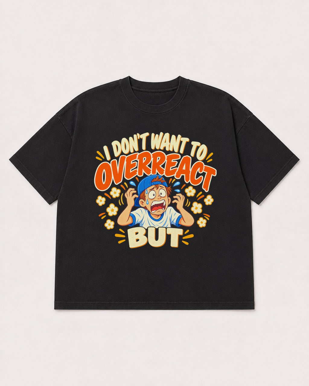 Mockup Boxy Heavyweight Tee Black product