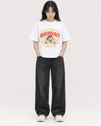 Mockup Boxy Heavyweight Tee White female full-body 13