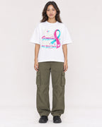Mockup Boxy Heavyweight Tee White female full-body 02