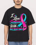 Mockup Boxy Heavyweight Tee Black male close-up 02