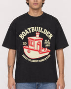 Mockup Boxy Heavyweight Tee Black male close-up 06