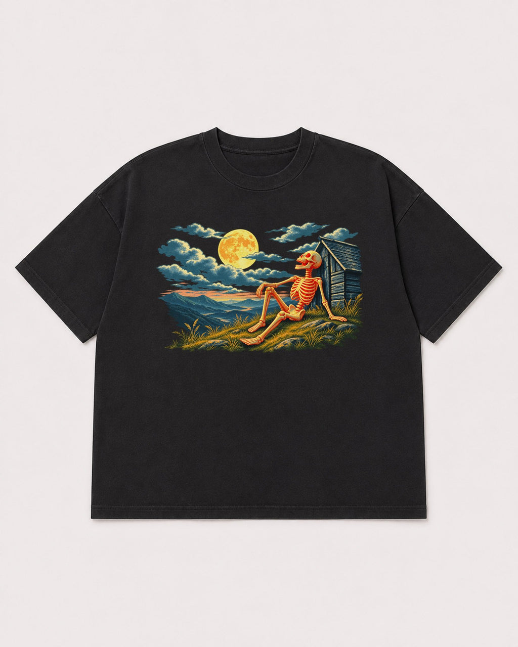 Mockup Boxy Heavyweight Tee Black product