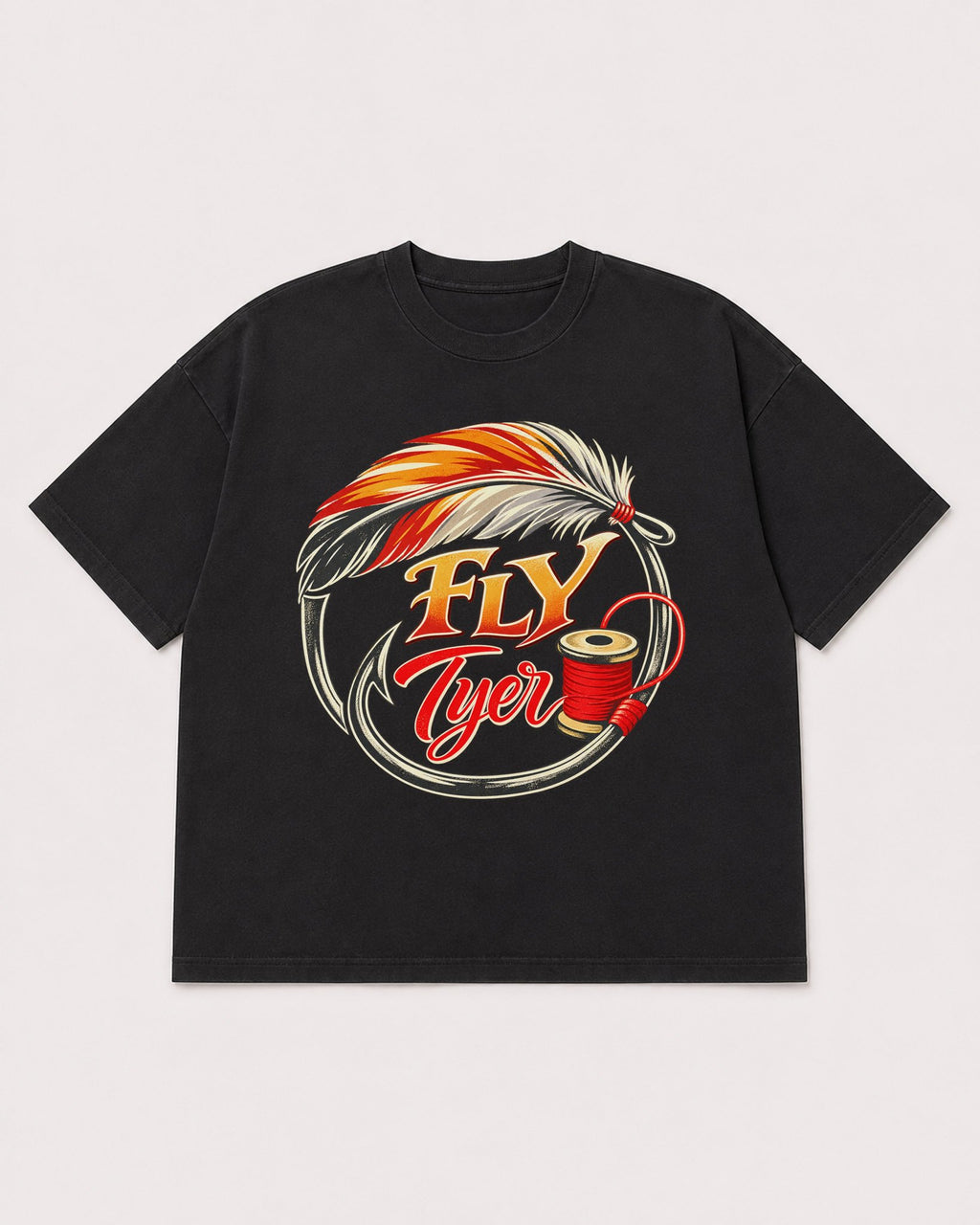 Mockup Boxy Heavyweight Tee Black product