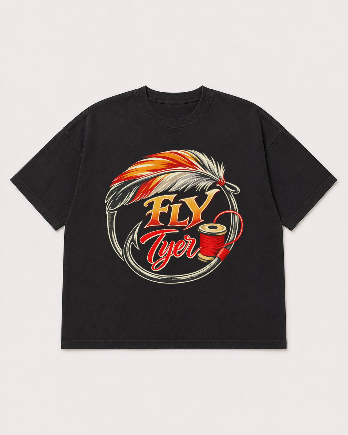 Mockup Boxy Heavyweight Tee Black product