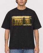 Mockup Boxy Heavyweight Tee Black male close-up 06