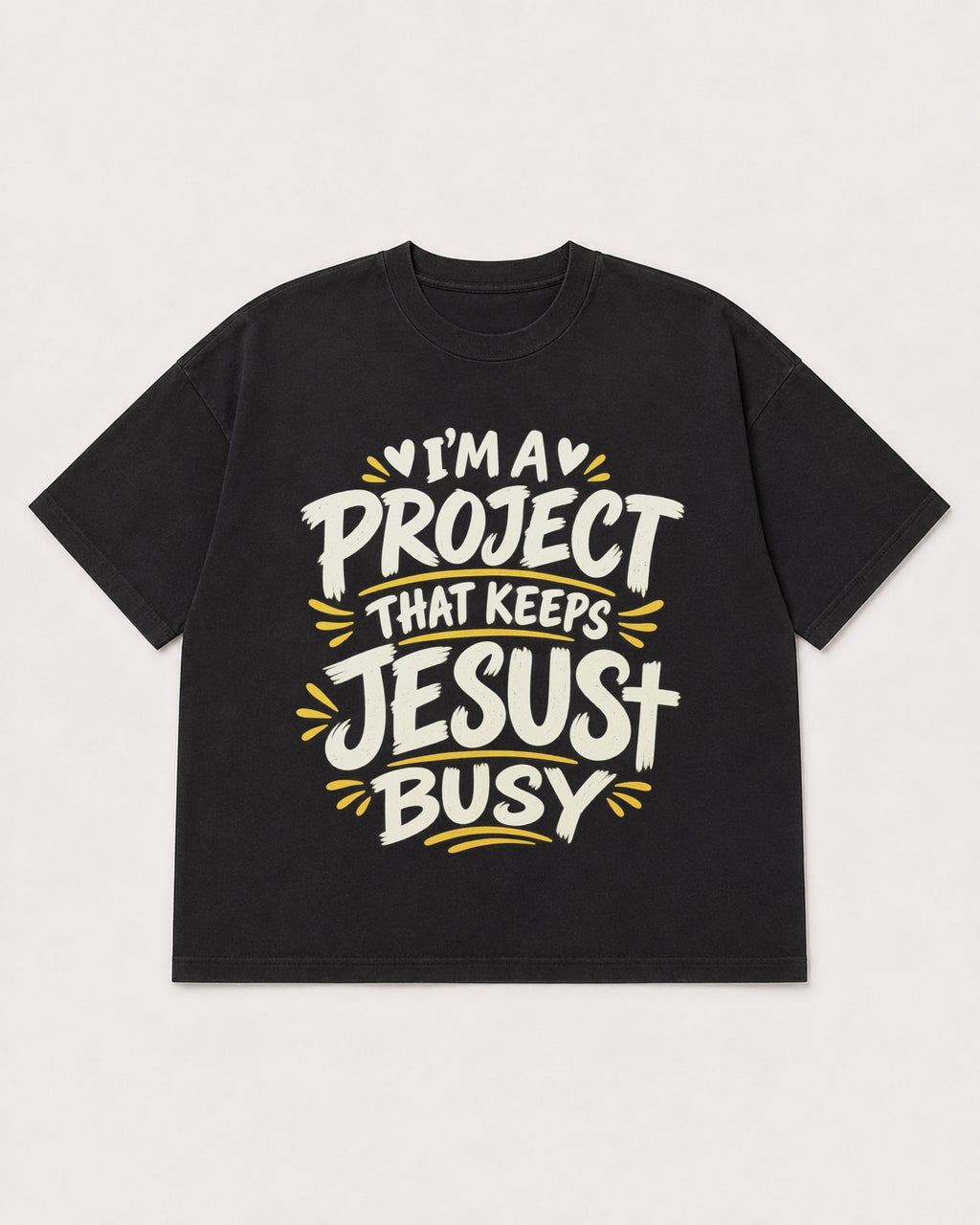 Mockup Boxy Heavyweight Tee Black product
