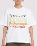 Mockup Boxy Heavyweight Tee White female close-up 12