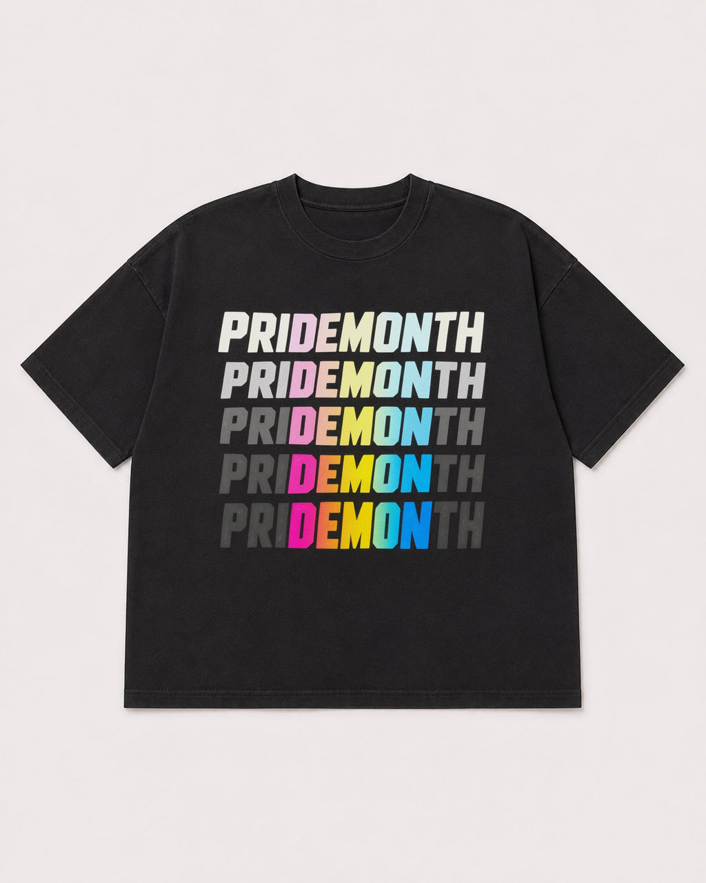 Mockup Boxy Heavyweight Tee Black product