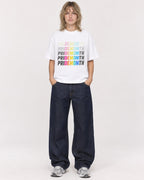 Mockup Boxy Heavyweight Tee White female full-body 19