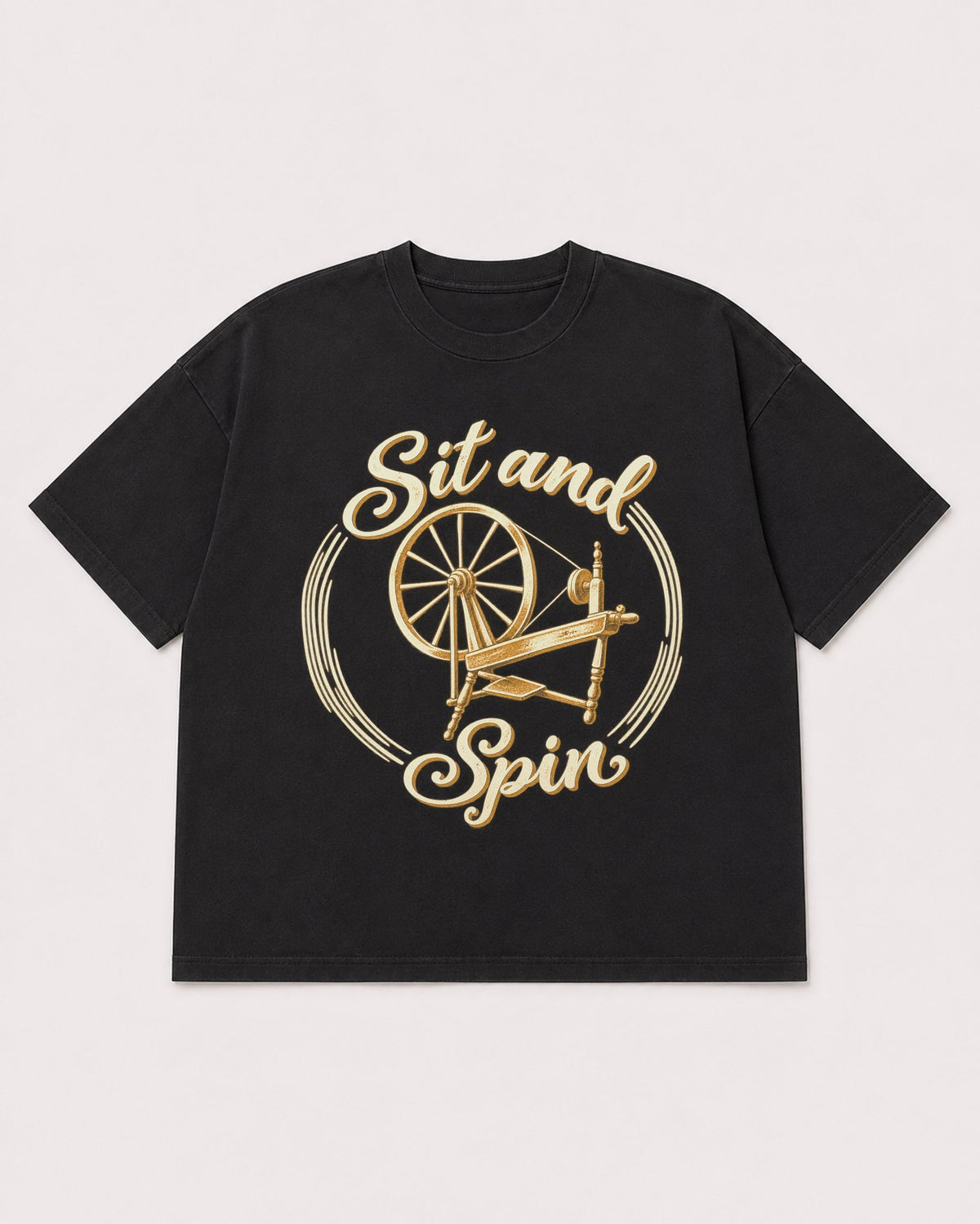 Mockup Boxy Heavyweight Tee Black product