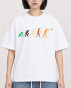 Mockup Boxy Heavyweight Tee White female close-up 11