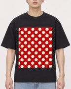 Mockup Boxy Heavyweight Tee Black male close-up 01