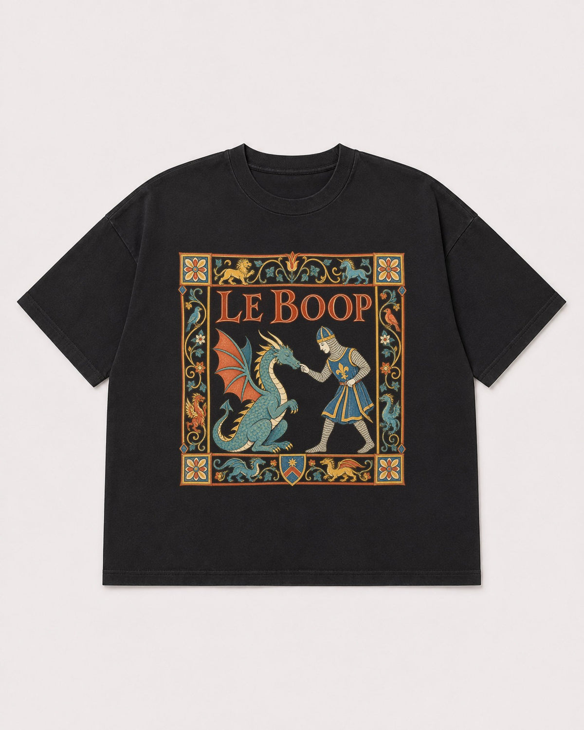 Mockup Boxy Heavyweight Tee Black product