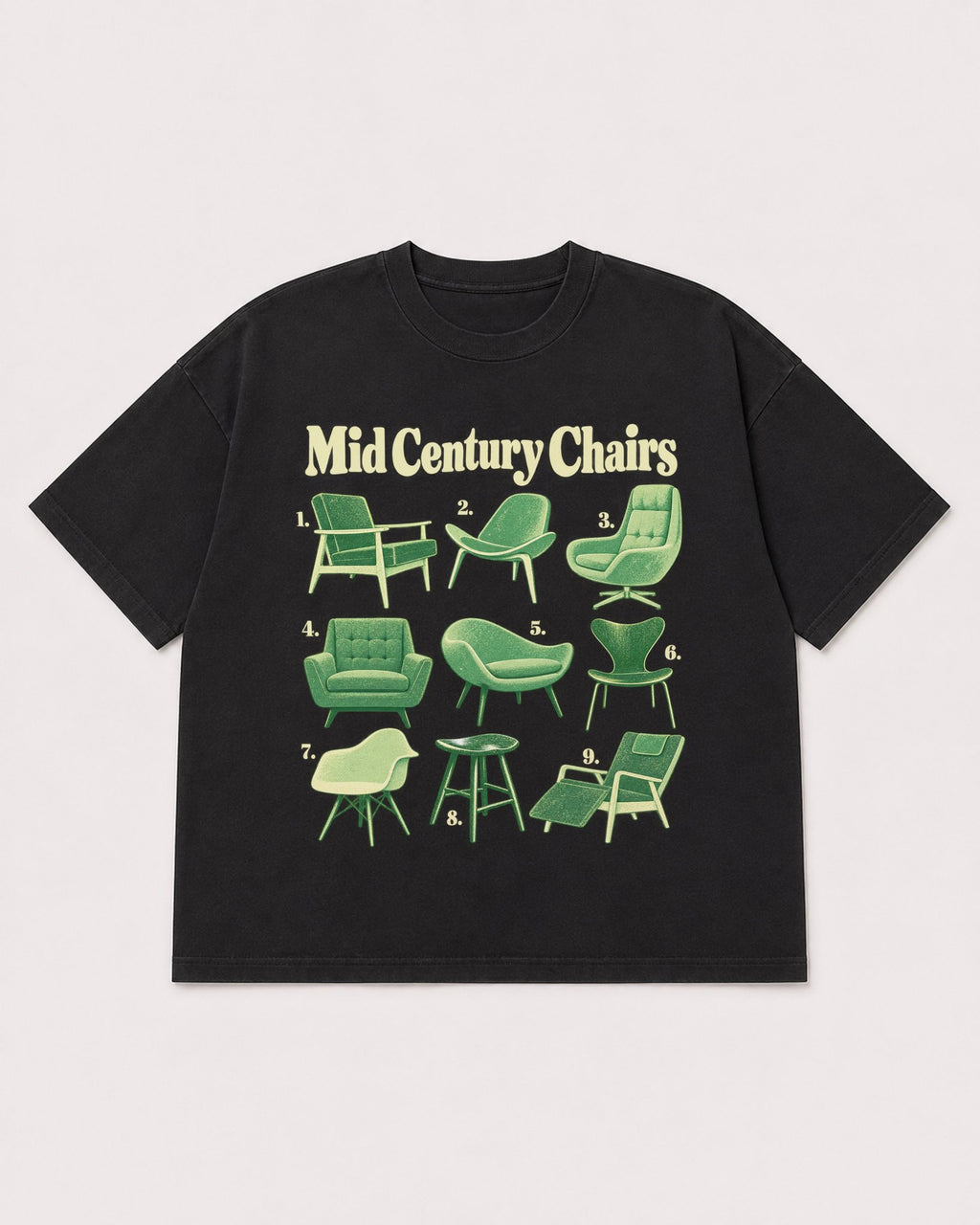 Mockup Boxy Heavyweight Tee Black product