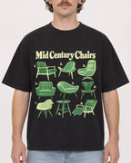 Mockup Boxy Heavyweight Tee Black male close-up 09