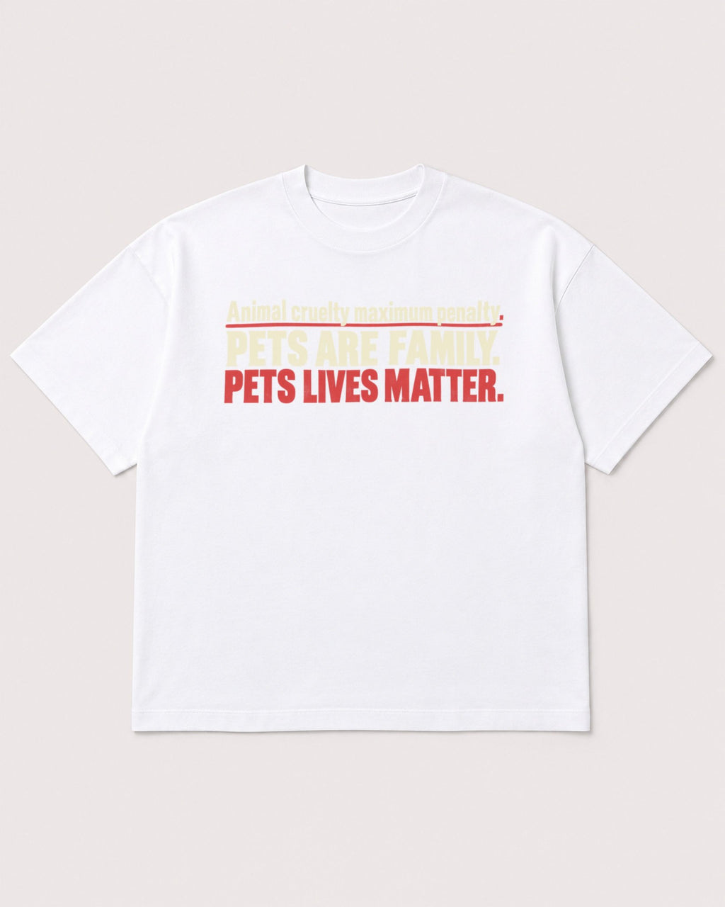 Mockup Boxy Heavyweight Tee White product