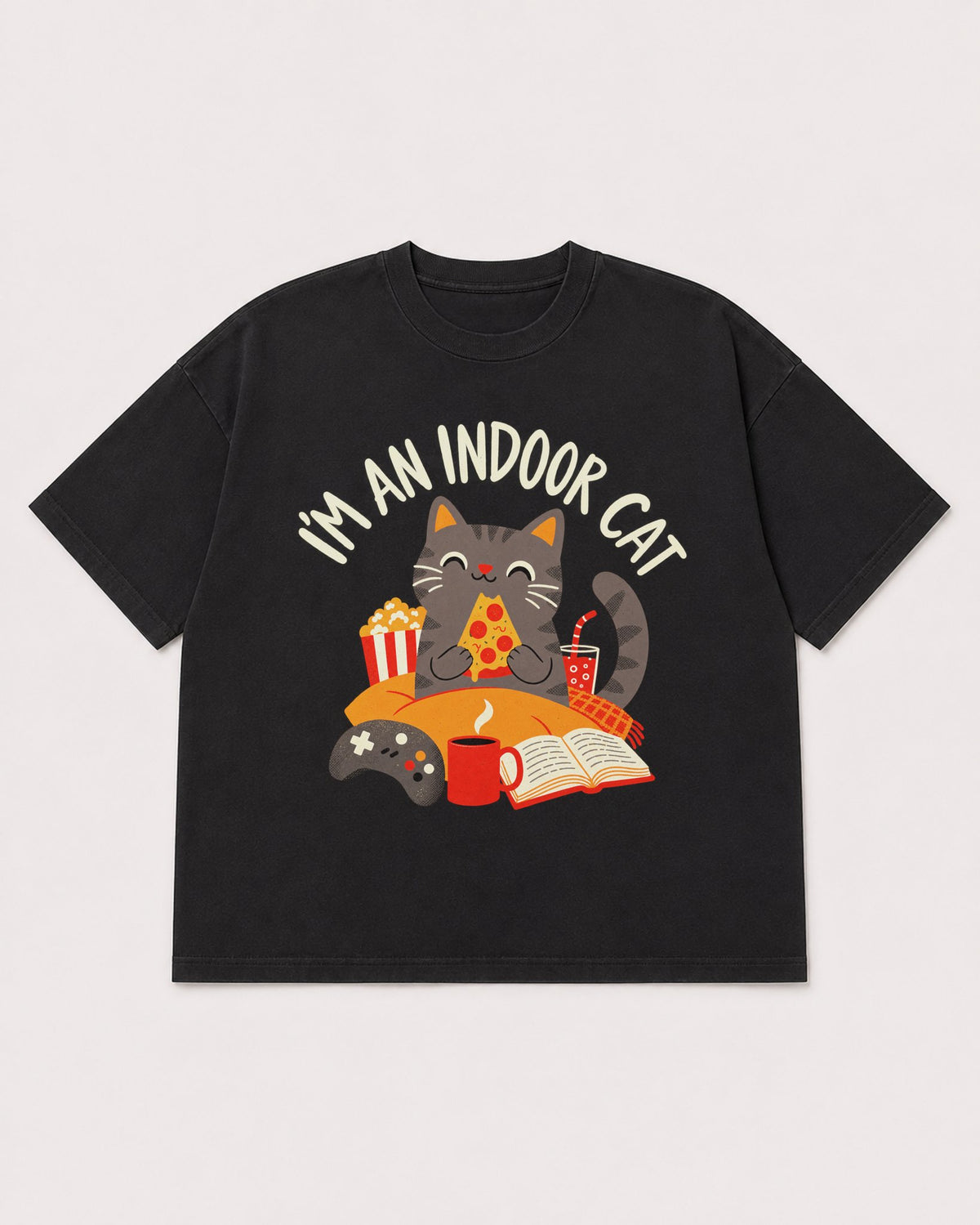 Mockup Boxy Heavyweight Tee Black product