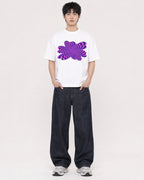 Mockup Boxy Heavyweight Tee White male full-body 01