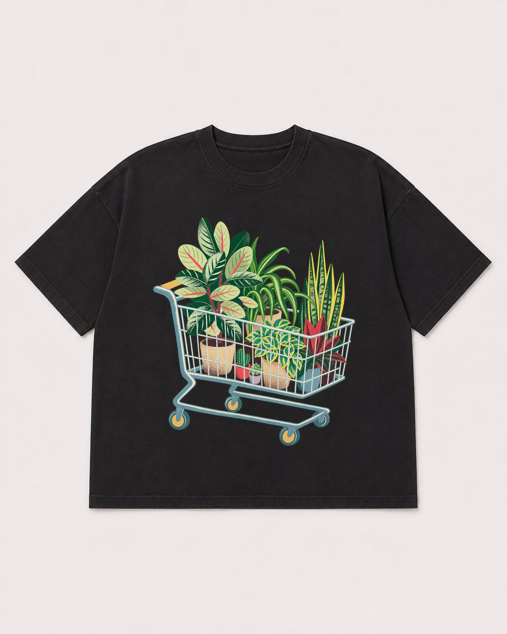 Mockup Boxy Heavyweight Tee Black product