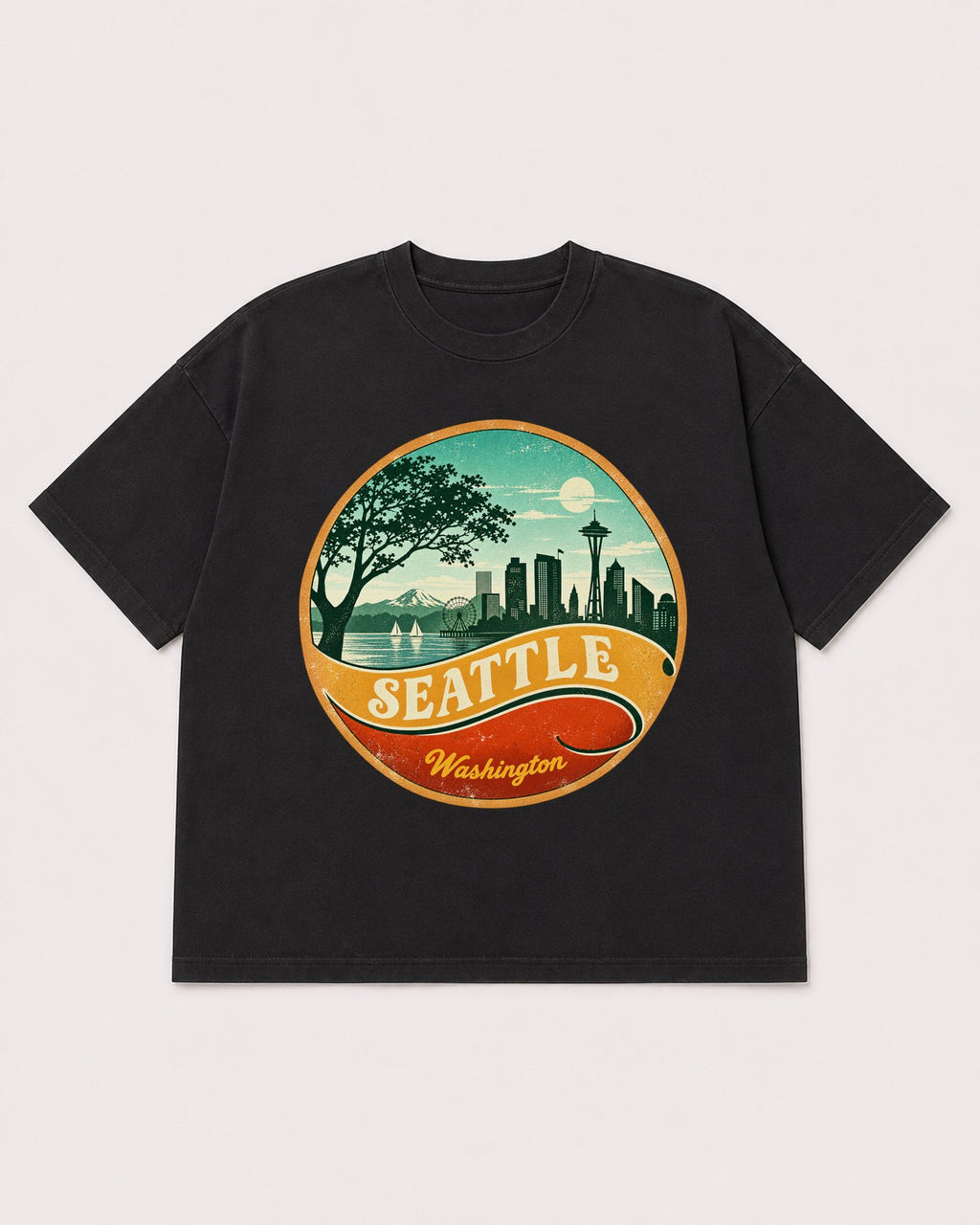Mockup Boxy Heavyweight Tee Black product